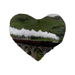 Glenfinnan Viaduct 1 Standard 16  Premium Heart Shape Cushions