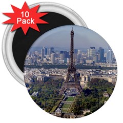 Eiffel Tower 2 3  Magnets (10 Pack)  by trendistuff