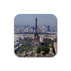 Eiffel Tower 2 Rubber Coaster (square)  by trendistuff