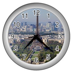 Eiffel Tower 2 Wall Clocks (silver)  by trendistuff