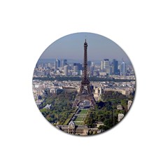 Eiffel Tower 2 Rubber Coaster (round)  by trendistuff