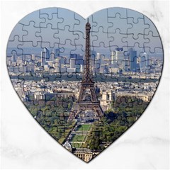 Eiffel Tower 2 Jigsaw Puzzle (heart) by trendistuff