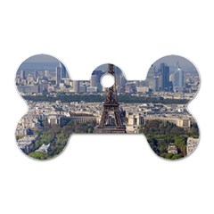 Eiffel Tower 2 Dog Tag Bone (one Side) by trendistuff