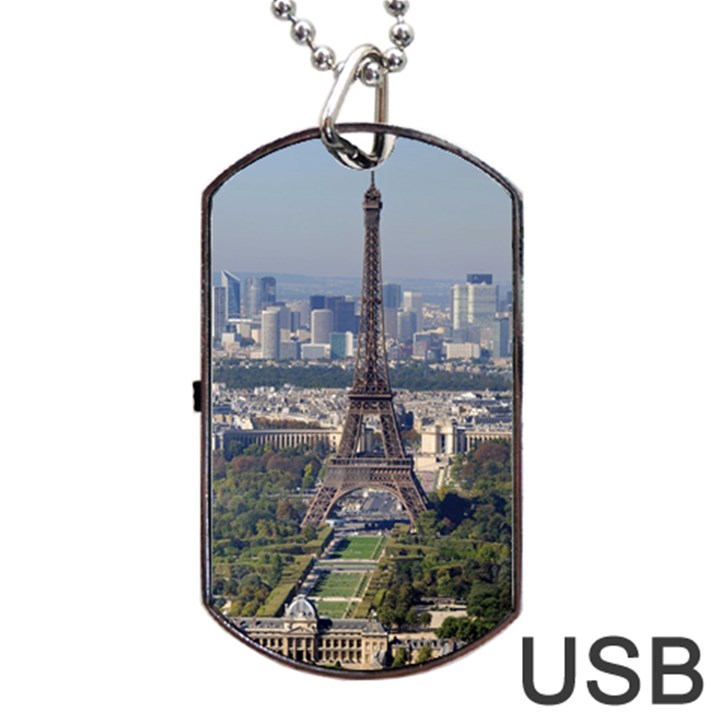 EIFFEL TOWER 2 Dog Tag USB Flash (One Side)