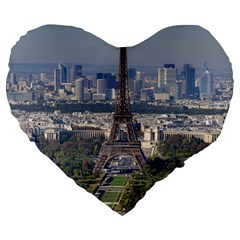 Eiffel Tower 2 Large 19  Premium Heart Shape Cushions