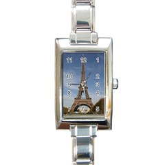 Eiffel Tower Rectangle Italian Charm Watches by trendistuff