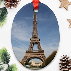 Eiffel Tower Oval Ornament (two Sides) by trendistuff