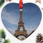 EIFFEL TOWER Heart Ornament (2 Sides) Front