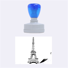 Eiffel Tower Rubber Oval Stamps by trendistuff