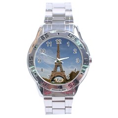 Eiffel Tower Stainless Steel Men s Watch by trendistuff