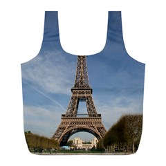 Eiffel Tower Full Print Recycle Bags (l)  by trendistuff