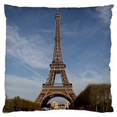 Eiffel Tower Large Flano Cushion Cases (two Sides) 