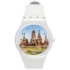 Chaiwatthanaram Round Plastic Sport Watch (m) by trendistuff