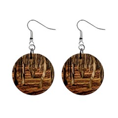 Wood Shadows Mini Button Earrings by trendistuff