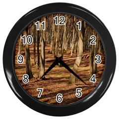 Wood Shadows Wall Clocks (black) by trendistuff