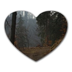 Twilight Road Heart Mousepads