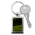 THREE CROSSES ON A HILL Key Chains (Rectangle) 