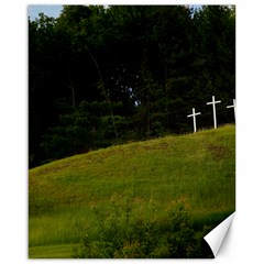 Three Crosses On A Hill Canvas 16  X 20   by trendistuff