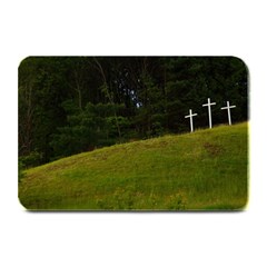 Three Crosses On A Hill Plate Mats