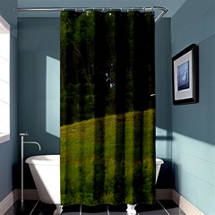 Three Crosses On A Hill Shower Curtain 36  X 72  (stall) 