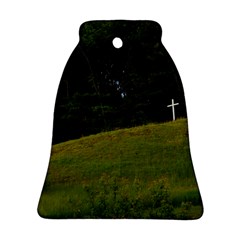 Three Crosses On A Hill Ornament (bell) 