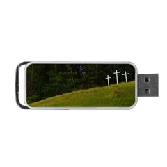 Three Crosses On A Hill Portable Usb Flash (one Side)