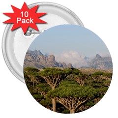 Socotra, Yemen 3  Buttons (10 Pack) 