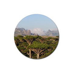 Socotra, Yemen Rubber Round Coaster (4 Pack)  by trendistuff