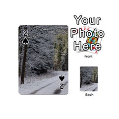 Snow On Road Playing Cards 54 (mini) 