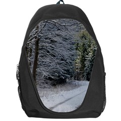 Snow On Road Backpack Bag