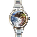 SCOTLAND CROVIE Round Italian Charm Watches