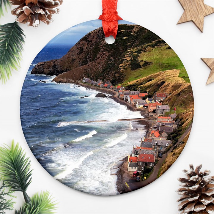 SCOTLAND CROVIE Ornament (Round) 