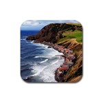 SCOTLAND CROVIE Rubber Coaster (Square) 