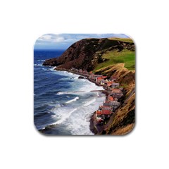 Scotland Crovie Rubber Square Coaster (4 Pack)  by trendistuff