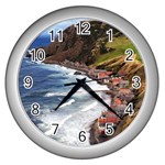 SCOTLAND CROVIE Wall Clocks (Silver) 