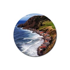 Scotland Crovie Rubber Coaster (round)  by trendistuff