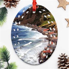 Scotland Crovie Ornament (oval Filigree)  by trendistuff