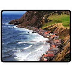 Scotland Crovie Double Sided Fleece Blanket (large)  by trendistuff