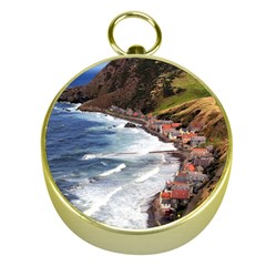 Scotland Crovie Gold Compasses by trendistuff