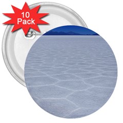 Salt Flats 3  Buttons (10 Pack)  by trendistuff