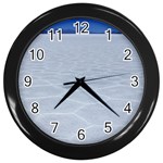 SALT FLATS Wall Clocks (Black) Front