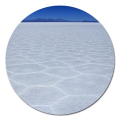 Salt Flats Magnet 5  (round) by trendistuff