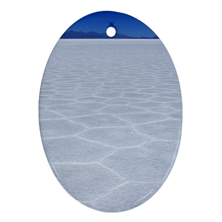 SALT FLATS Oval Ornament (Two Sides)