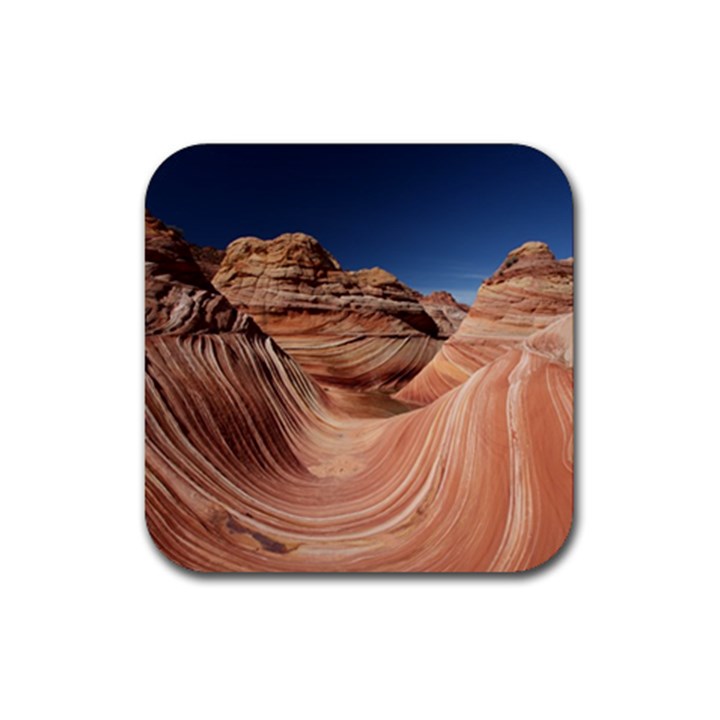 Petrified Sand Dunes Rubber Coaster (Square) 