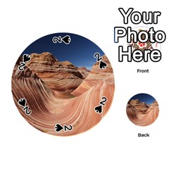 Petrified Sand Dunes Playing Cards 54 (round)  by trendistuff