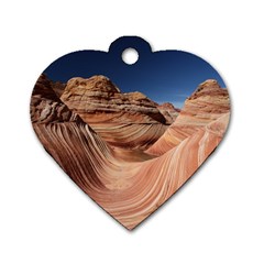 Petrified Sand Dunes Dog Tag Heart (one Side) by trendistuff