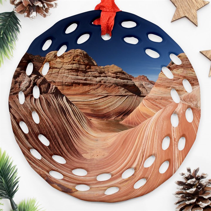 Petrified Sand Dunes Ornament (Round Filigree) 