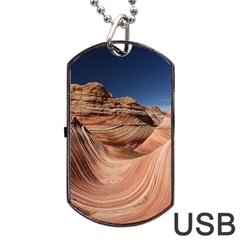 Petrified Sand Dunes Dog Tag Usb Flash (one Side)