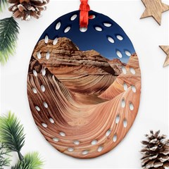 Petrified Sand Dunes Ornament (oval Filigree)  by trendistuff