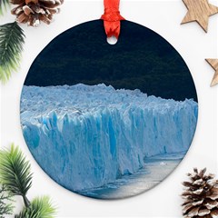 Perito Moreno Glacier Round Ornament (two Sides)  by trendistuff